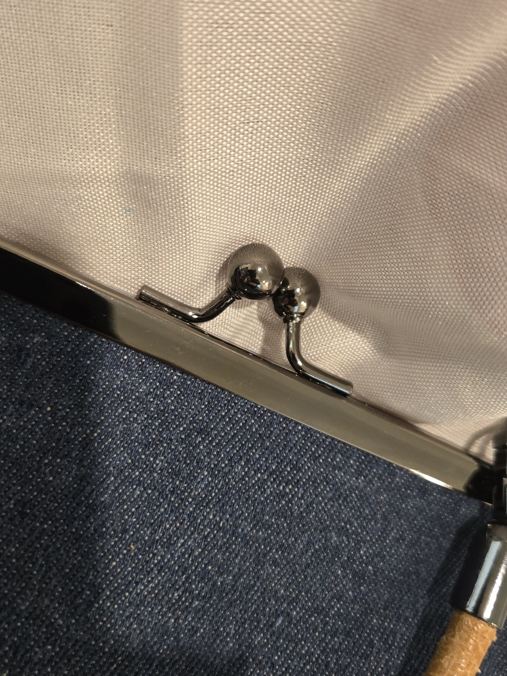 Denim Purse With 2 Straps - Picture 2 of 6